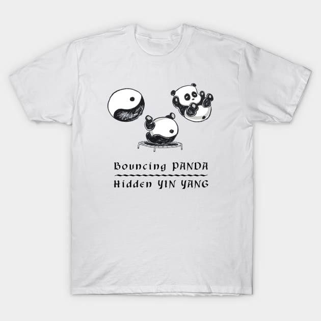 Yin Yang Panda T-Shirt by Yong Toon